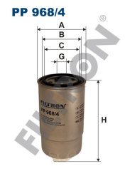 FIAT Ducato 2002 (244) 2.8 JTD 107kw 146hp  Yakıt Mazot Filtresi PP968/4 FİLTRON