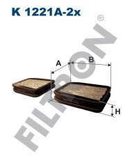 MERCEDES BENZ E W S211 E200 CDI 90kw 122hp  Polen Kabin filtresi K1221A-2x FİLTRON