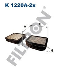 MERCEDES BENZ S W220 S400 CDI 184kw 250hp  Polen Kabin filtresi K1220A-2x FİLTRON