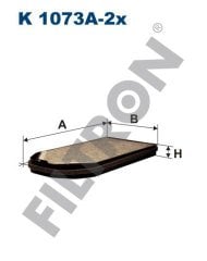 BMW 7 (E38) 730d 142kw 193hp  Polen Kabin filtresi K1073A-2x FİLTRON