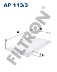 MAZDA 3 1.6 77kw 105hp  Hava Filtresi AP113/3 FİLTRON