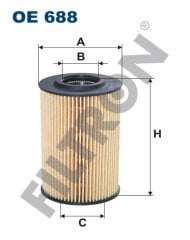 VOLKSWAGEN Caddy III 2.0 TDI 62kw 85hp  Yağ Filtresi OE688 FİLTRON